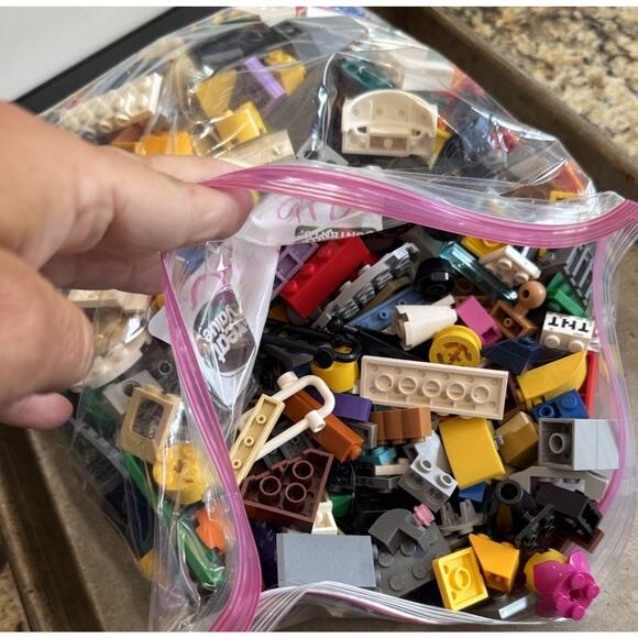 2 TWO POUNDS MIXED LOT OF CLEAN LEGO PIECES from Sets - Picture 3 of 3